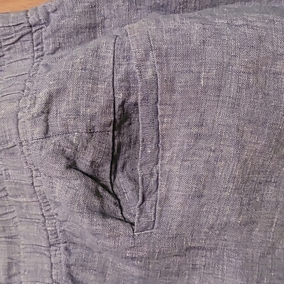 Athleta Cabo Wide Leg Linen Pants in Light Blue - 18 - Picture 8 of 9